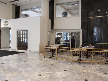 Yours truly restaurant, booklein convenience store, and self-made couture on the first floor